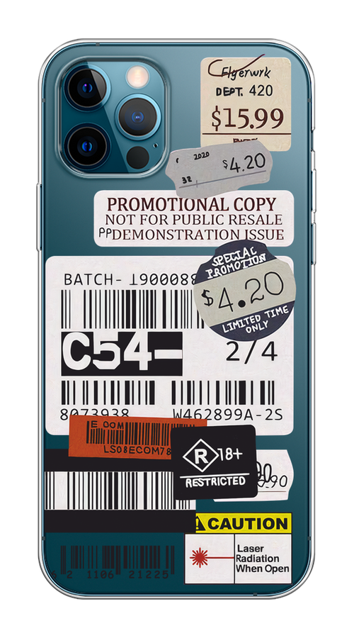 

Чехол Homey на Apple iPhone 12 "Flight to Paris", Серый;бежевый, 12550-1