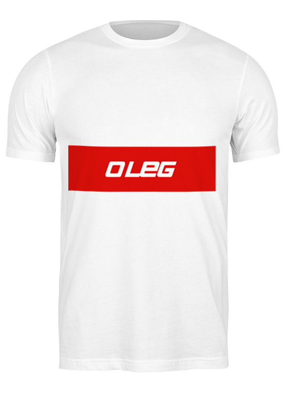 

Футболка мужская Printio имя oleg белая L, Белый, имя oleg
