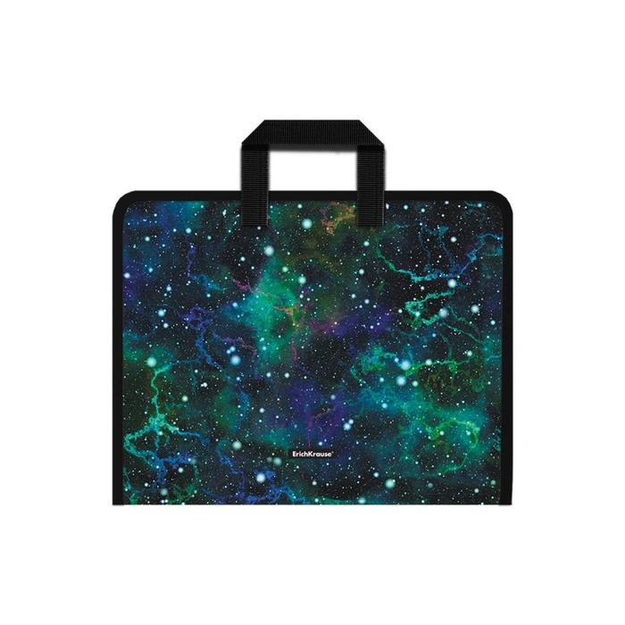 

Папка ErichKrause Emerald Stardust А4+ 30 мм 334 х 251 с ручками пластиковая