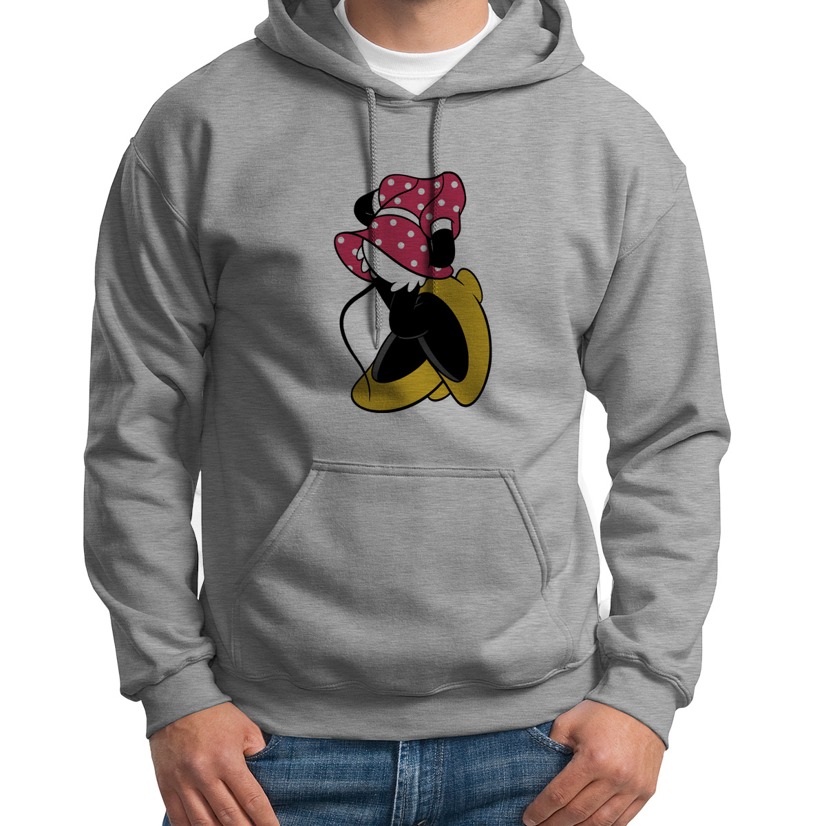 

Худи унисекс CoolPodarok Минни серое 42 RU, Серый, S0113896