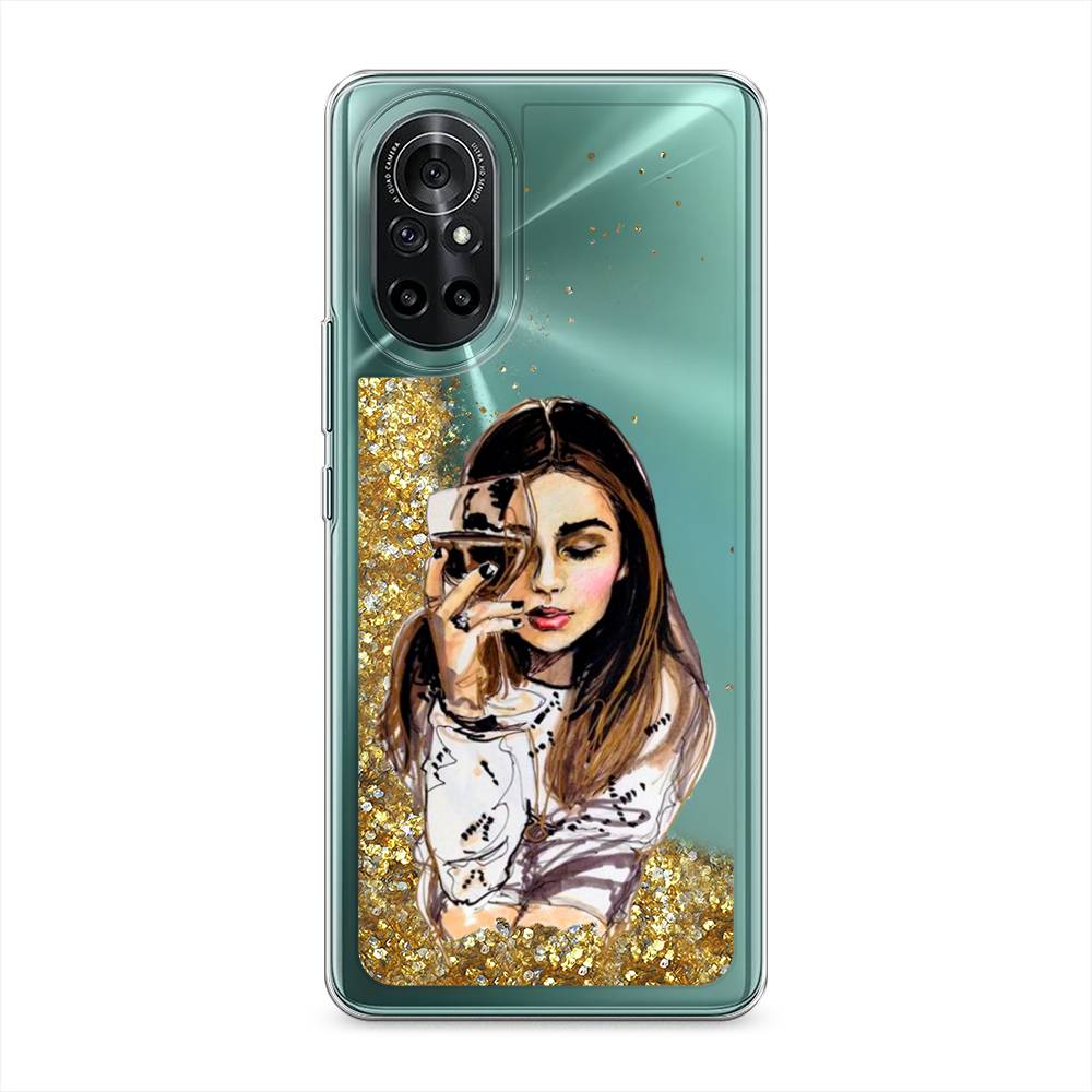 

Чехол Awog на Honor V40 Lite "Девушка с бокалом", Разноцветный, 6105190-1