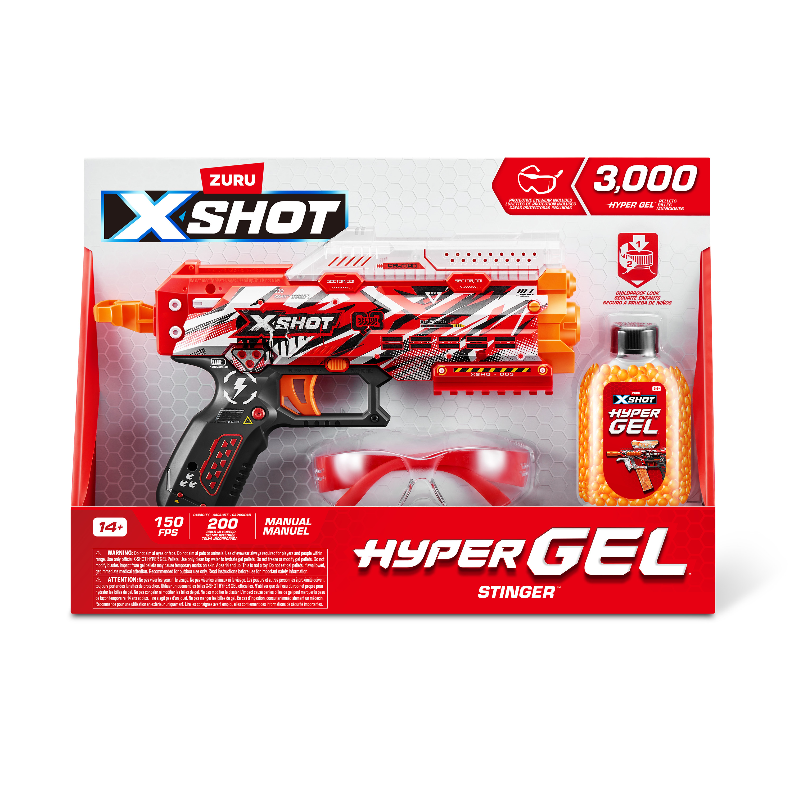 Бластер игрушечный Zuru X-Shot Hyper Gel Series 36728