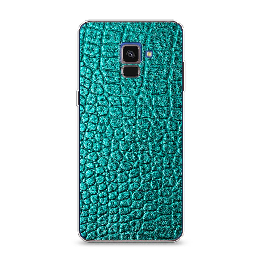 

Силиконовый чехол "Бирюзовая змея" на Samsung Galaxy A8 2018, 25450-3