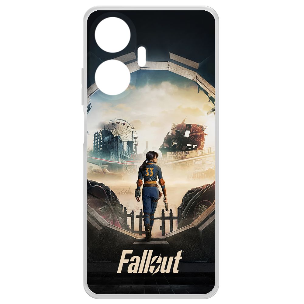 

Чехол-накладка Krutoff Clear Case Фоллаут (Fallout) - Убежище 33 для Realme C55, Прозрачный