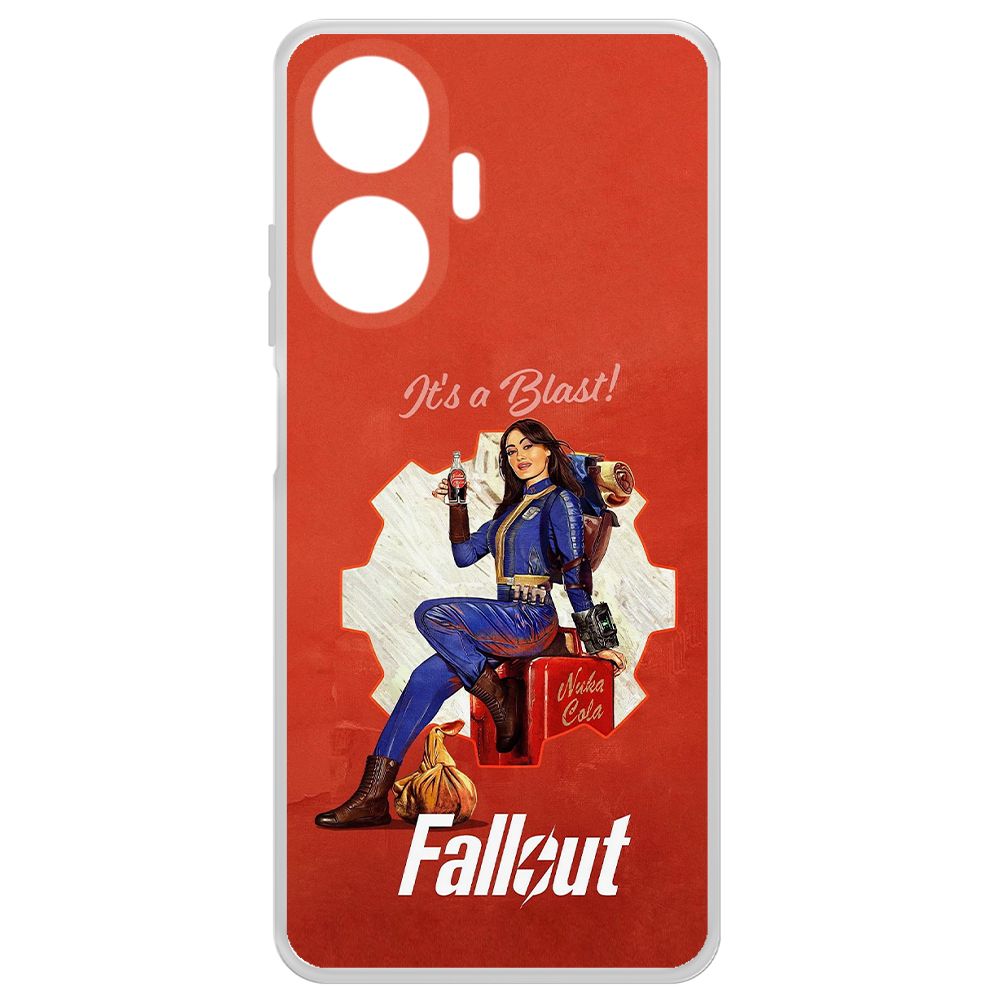 

Чехол-накладка Krutoff Clear Case Фоллаут (Fallout) - Это взрыв! для Realme C55, Прозрачный