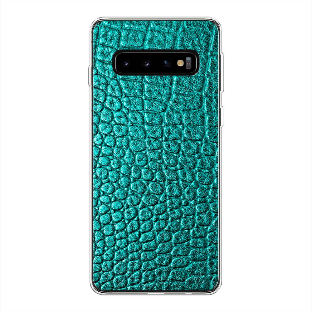 

Силиконовый чехол "Бирюзовая змея" на Samsung Galaxy S10 +, 27150-3
