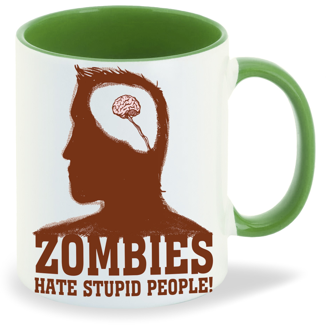 фото Кружка coolpodarok прикол мозг zombies