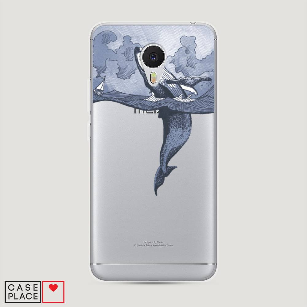 

Чехол Awog на Meizu M3 "Два измерения", Голубой;черный;прозрачный, 70350-7