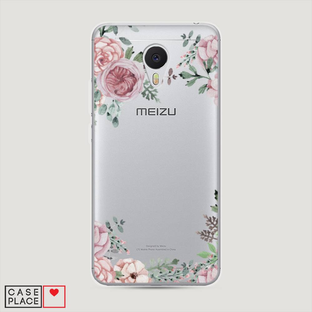 

Чехол Awog на Meizu M3 "Нежные розы акварель", Прозрачный;розовый;зеленый, 70350-8