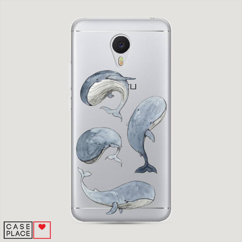 

Чехол Awog на Meizu M3 "Киты", Белый;прозрачный;голубой, 70350-1