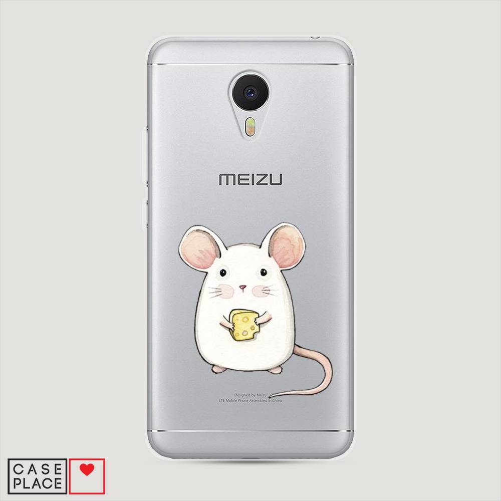 

Чехол Awog на Meizu M3 "Мышка", Белый;розовый;прозрачный, 70350-1