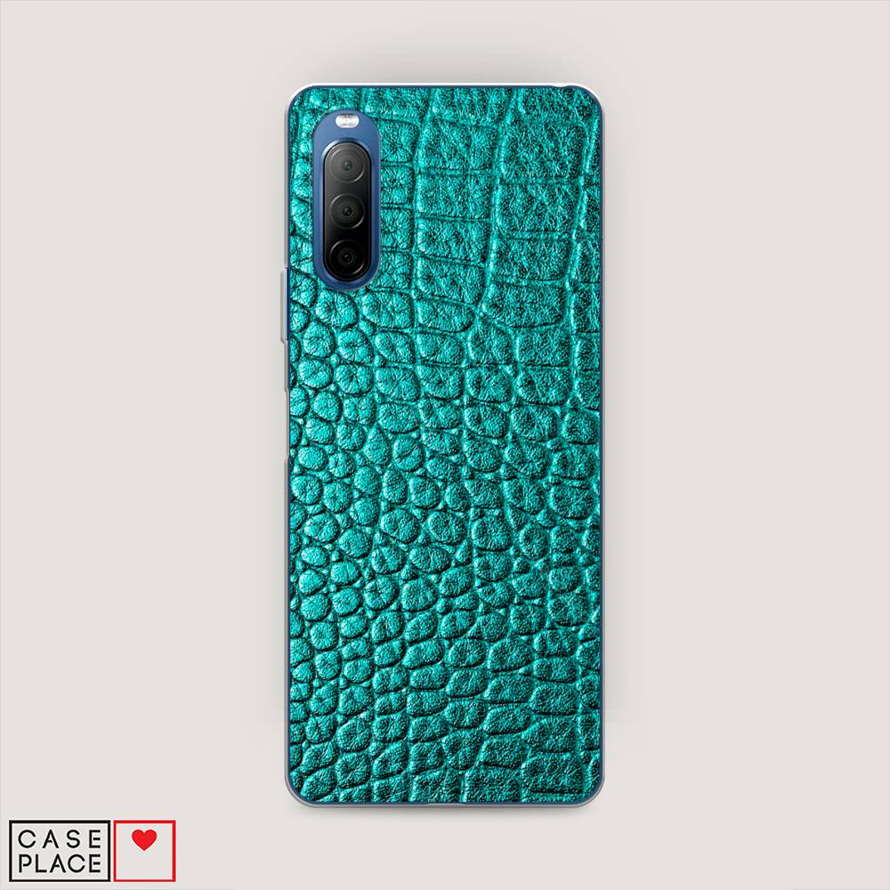 

Силиконовый чехол "Бирюзовая змея" на Sony Xperia 10 II, 54650-3