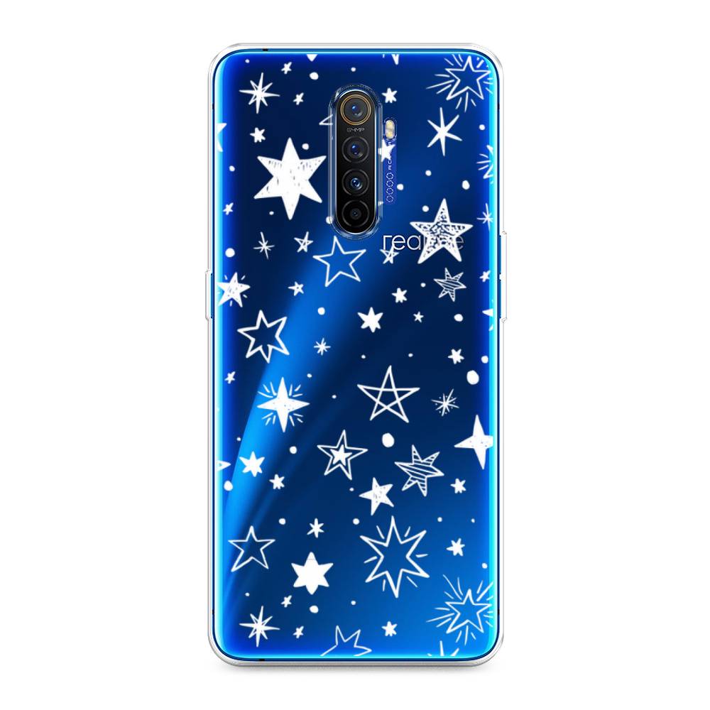 

Чехол Awog на Realme X2 Pro "Звездочки графика белая", Разноцветный, 251750-7