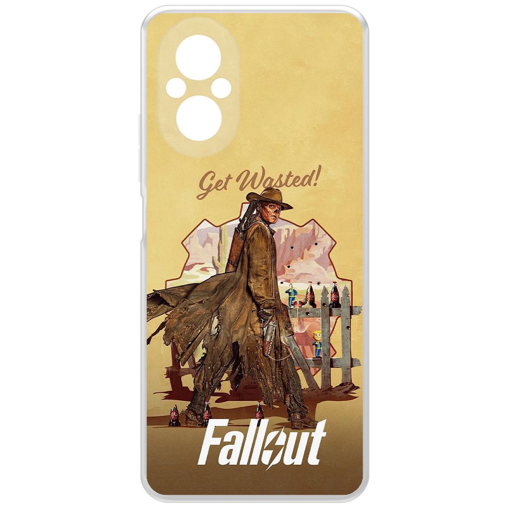 

Чехол-накладка Krutoff Clear Case Фоллаут (Fallout) - Давай напьемся! для Realme C67, Прозрачный