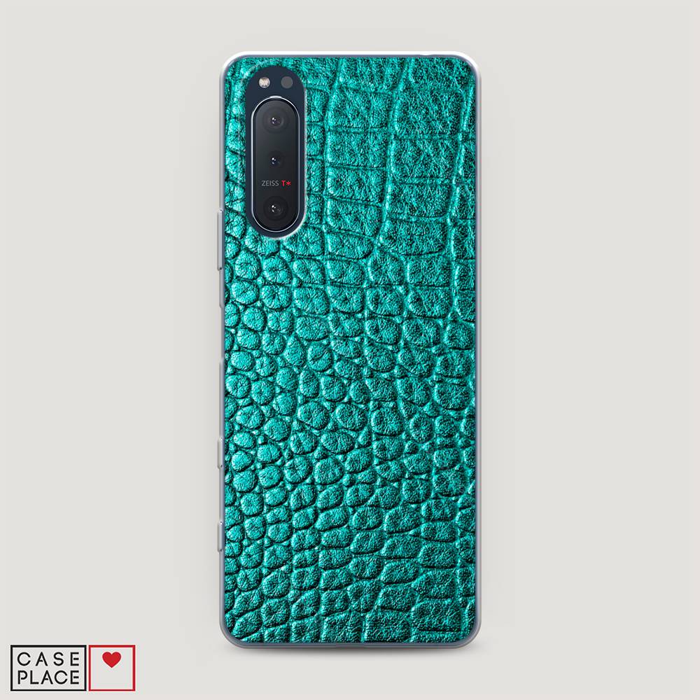 

Силиконовый чехол "Бирюзовая змея" на Sony Xperia 5 II, 54750-3