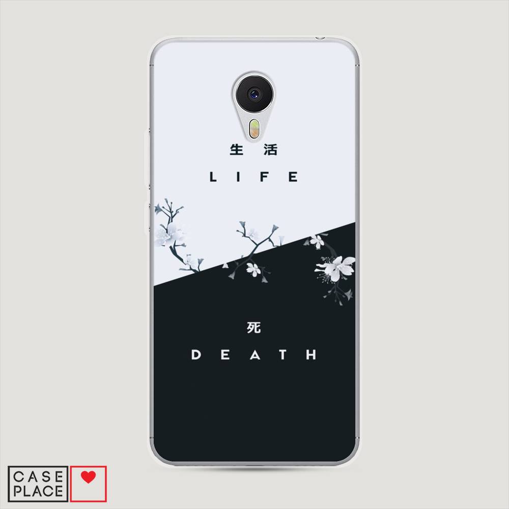 

Чехол Awog на Meizu M3 "Life and death", Черный;серый, 70350-7