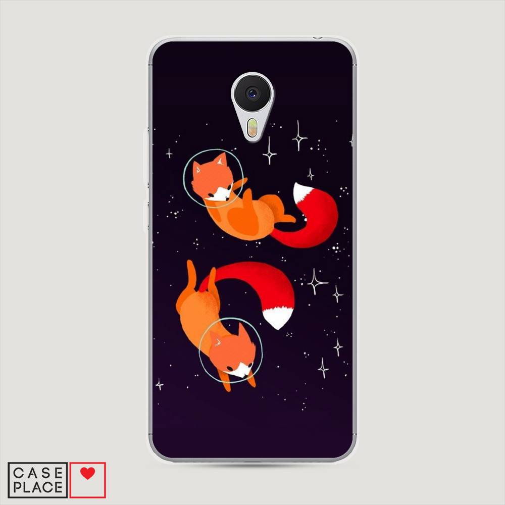 

Чехол Awog на Meizu M3 "Лисы космонавты", Оранжевый, 70350-4