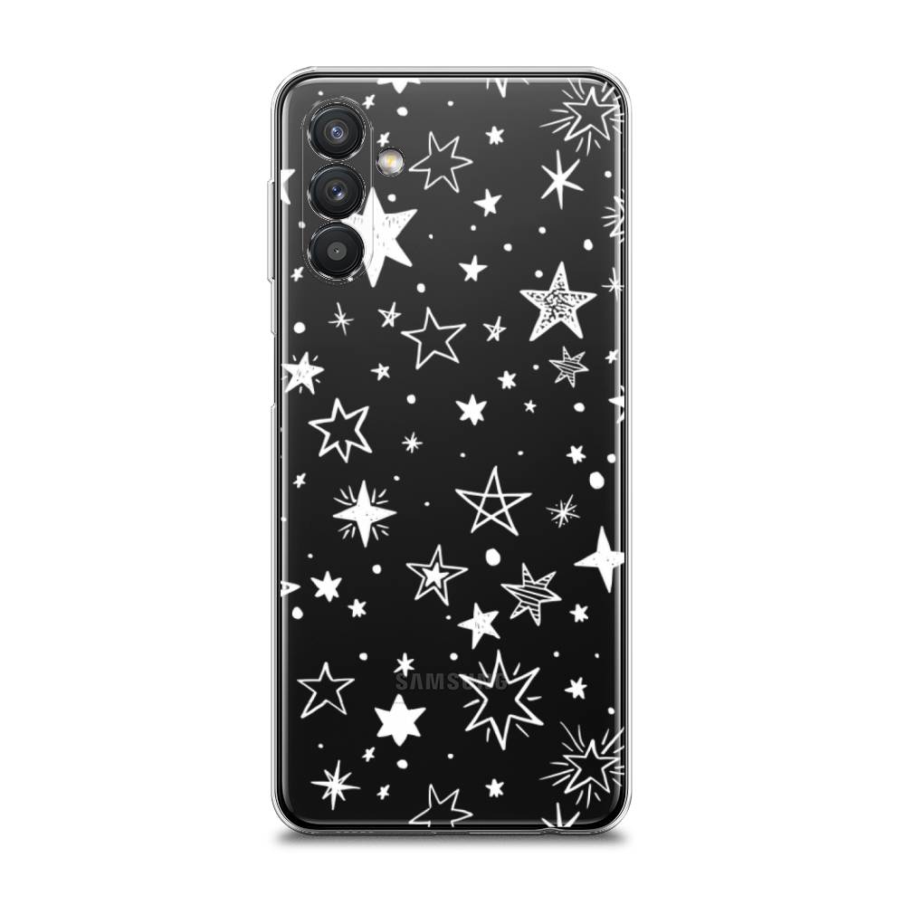 фото Силиконовый чехол "звездочки графика белая" на samsung galaxy a13 5g awog
