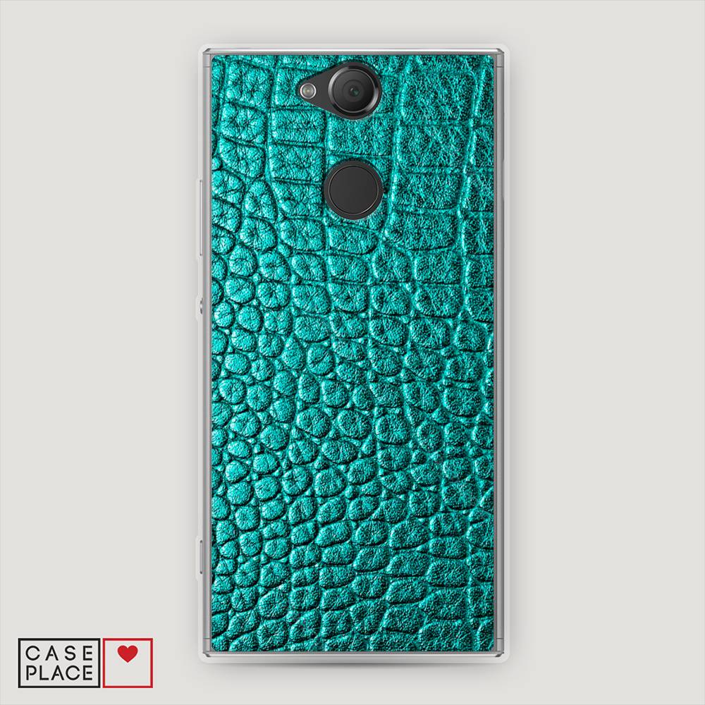 

Силиконовый чехол "Бирюзовая змея" на Sony Xperia XA2, 53150-3