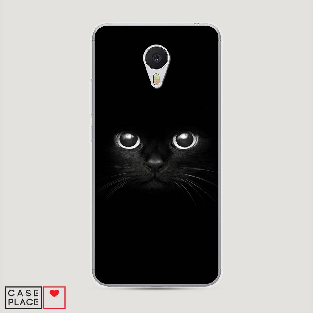 

Чехол Awog на Meizu M3 "Взгляд черной кошки", Черный, 70350-1