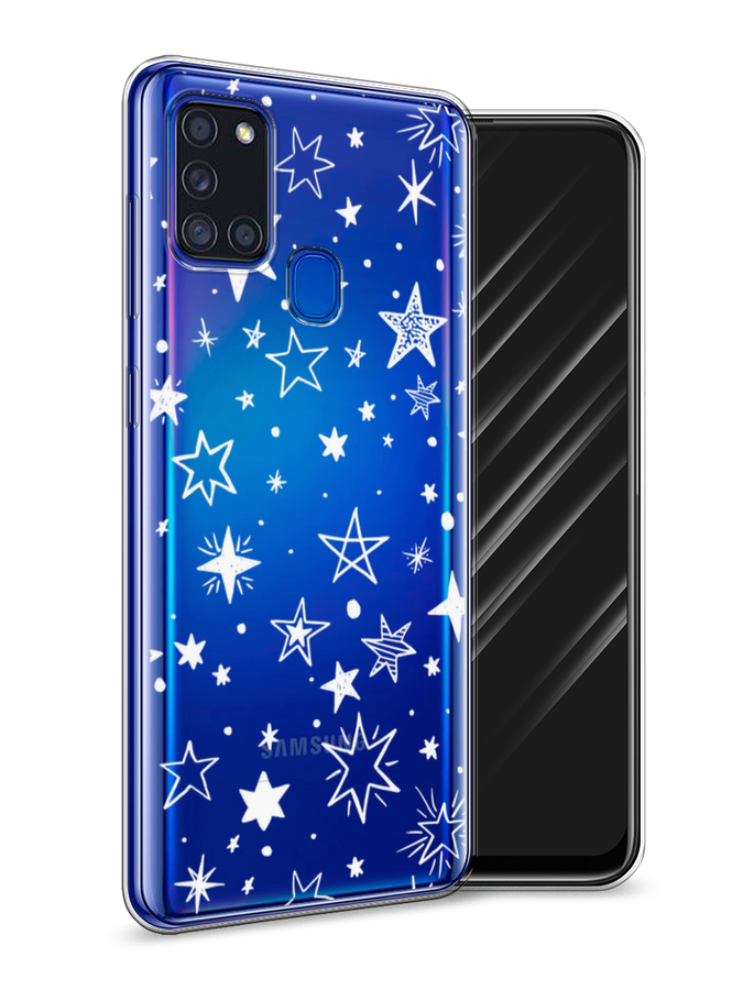 

Чехол Awog на Samsung Galaxy A21s / Самсунг A21s "Звездочки графика белая", Разноцветный, 2100250-7