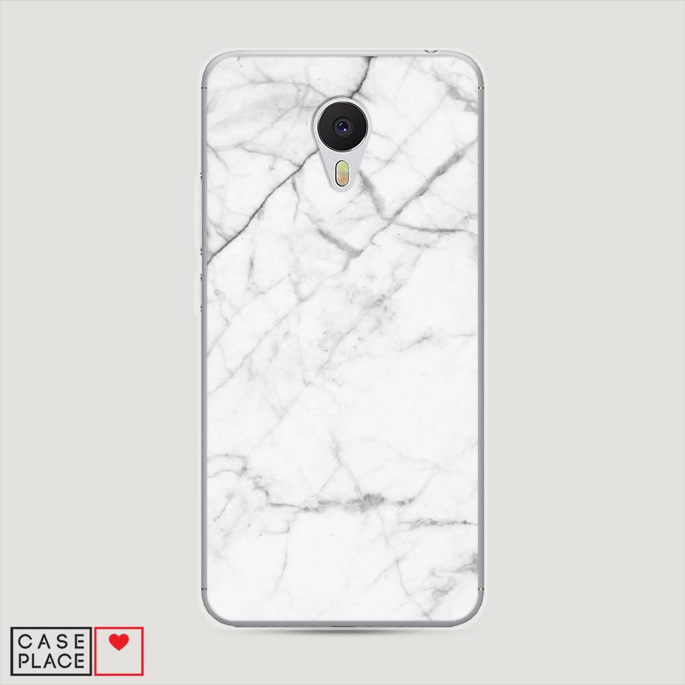 

Чехол Awog на Meizu M3 "Светлый мрамор", Серый, 70350-3