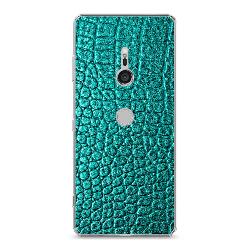 

Силиконовый чехол "Бирюзовая змея" на Sony Xperia XZ3, 53650-3