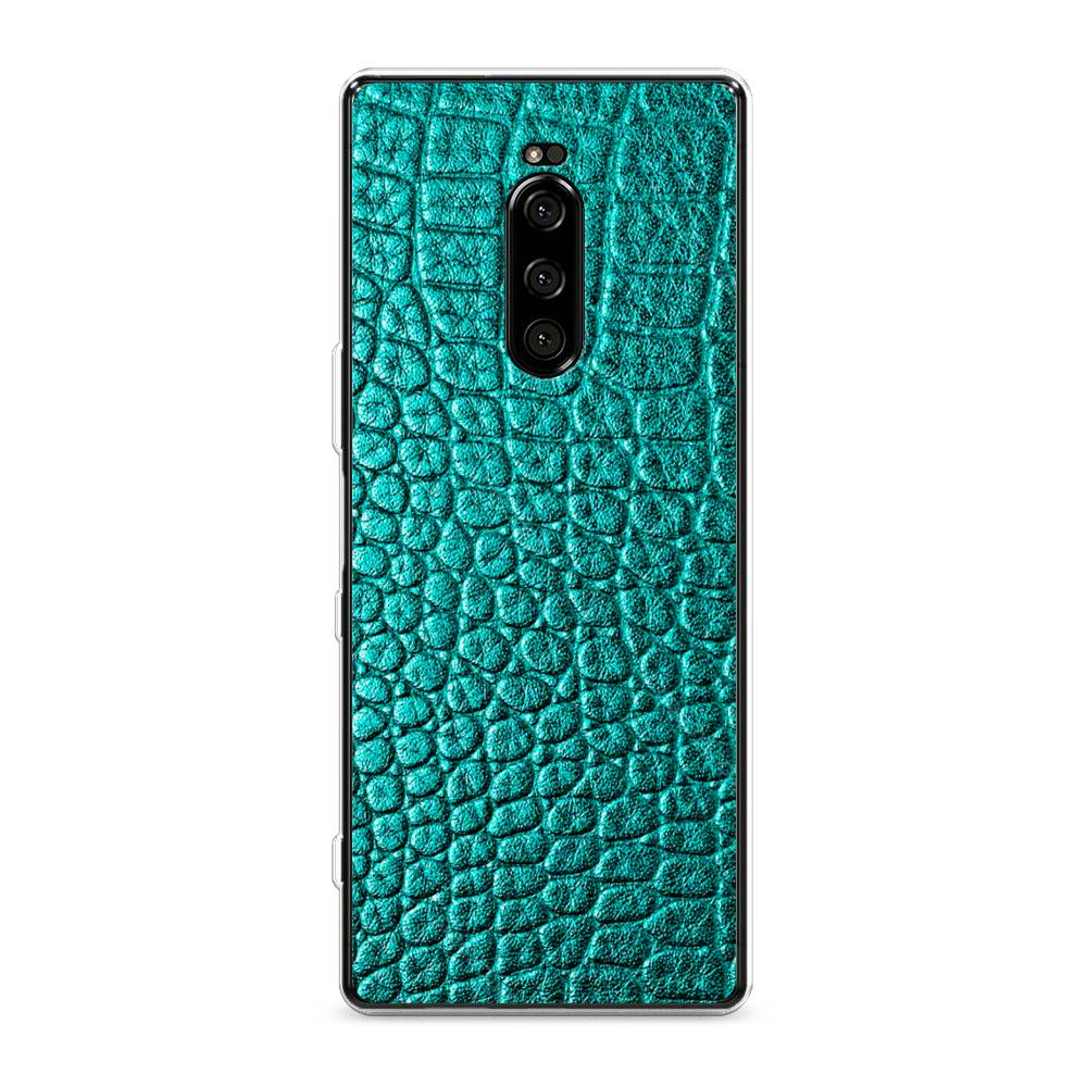 

Силиконовый чехол "Бирюзовая змея" на Sony Xperia XZ4, 53850-3