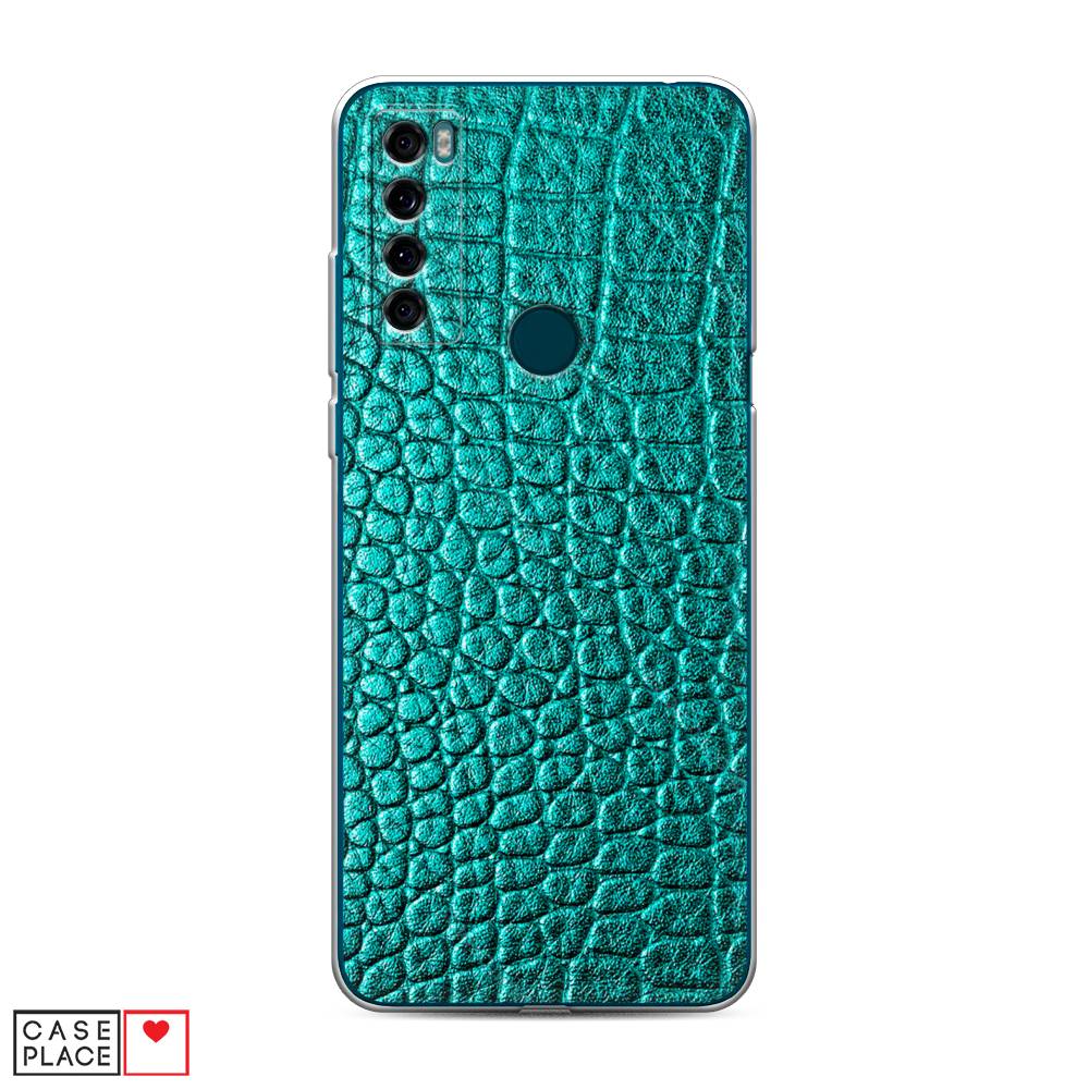 

Силиконовый чехол "Бирюзовая змея" на TCL 20 SE, 290350-3