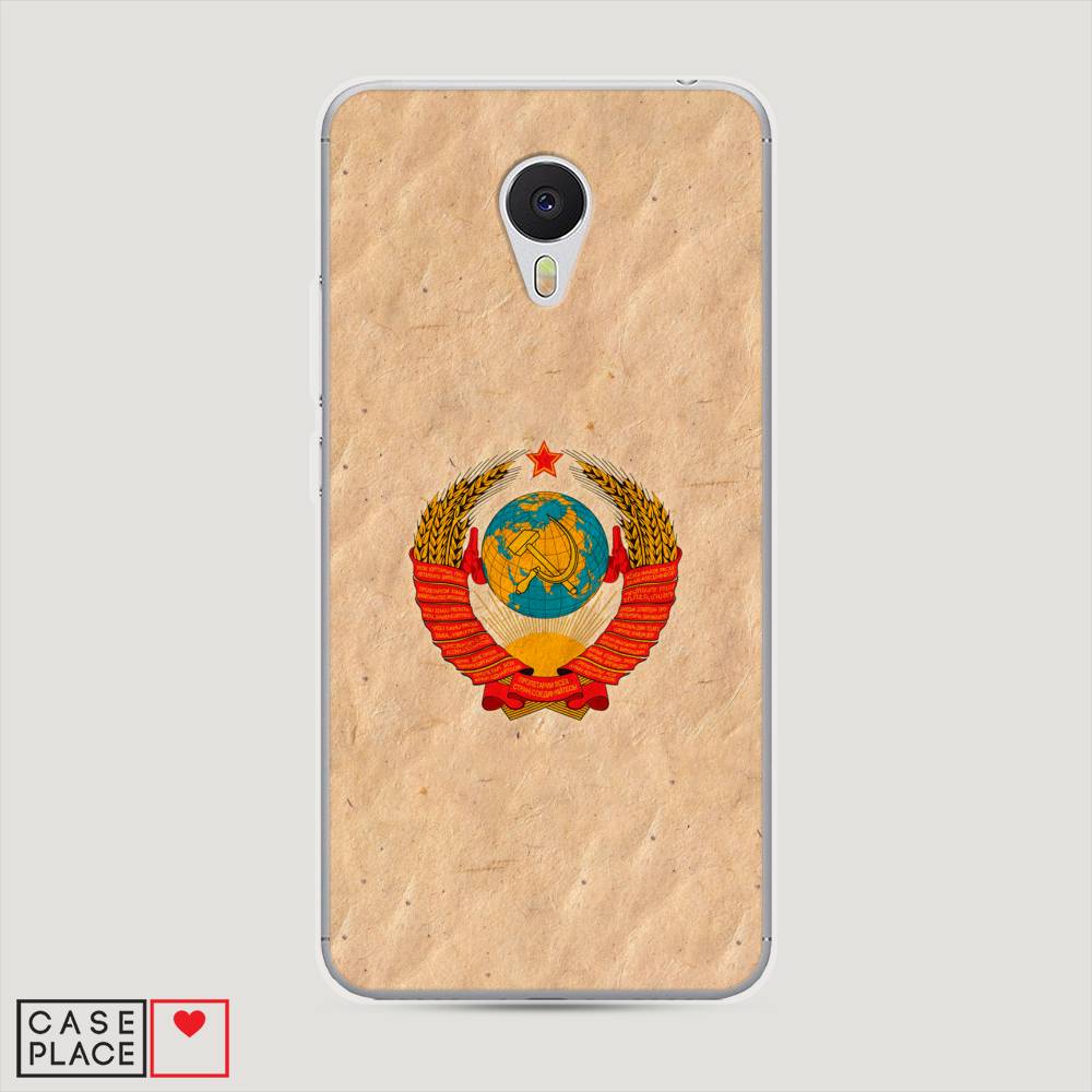 

Чехол Awog на Meizu M3 "Союз пролетариев", Бежевый;красный, 70350-10