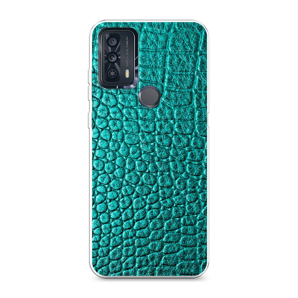 

Силиконовый чехол "Бирюзовая змея" на TCL 20B, 290750-3