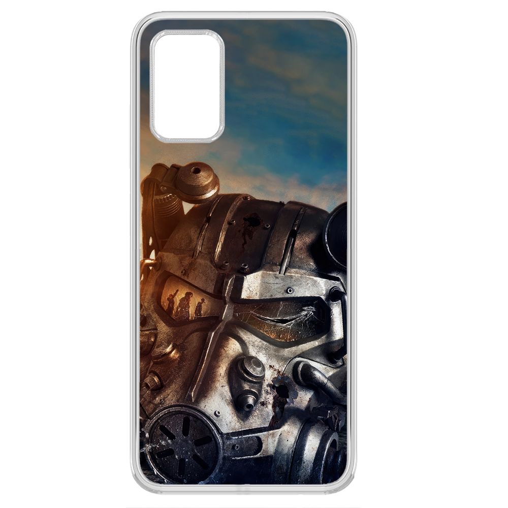 

Чехол-накладка Krutoff Clear Case Фоллаут - Шлем Т-60 для Samsung Galaxy A03s (A037)
