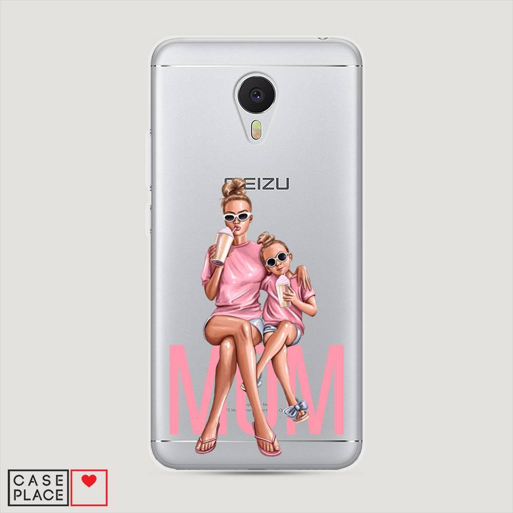 

Чехол Awog на Meizu M3 "Lovely mom", Синий;бежевый;розовый, 70350-7