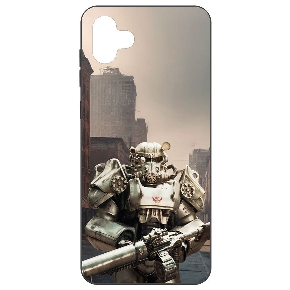 

Чехол-накладка Krutoff Soft Case Фоллаут - Рыцарь Братства для Samsung Galaxy M04 (M045), Черный