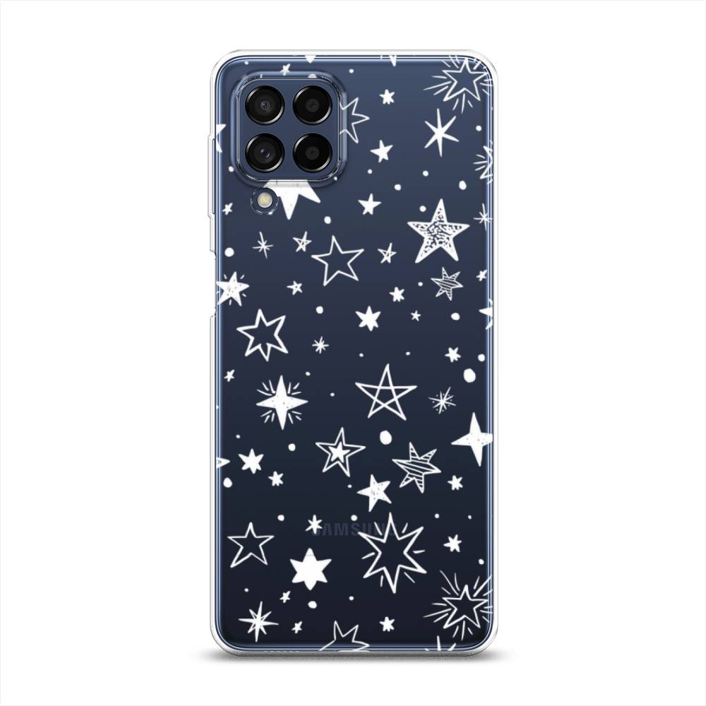 

Чехол Awog на Samsung Galaxy M53 / Самсунг M53 "Звездочки графика белая", Разноцветный, 2105850-7