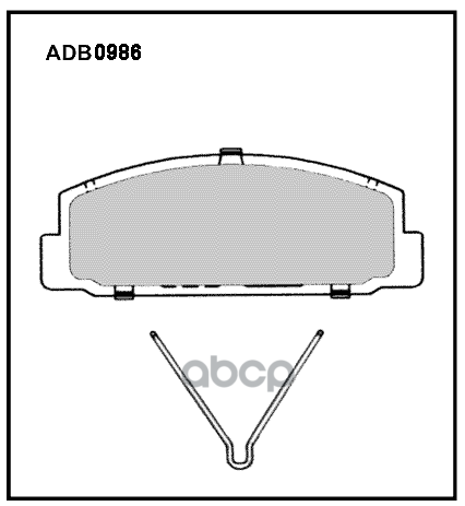 

Тормозные колодки ALLIED NIPPON задние дисковые ADB0986