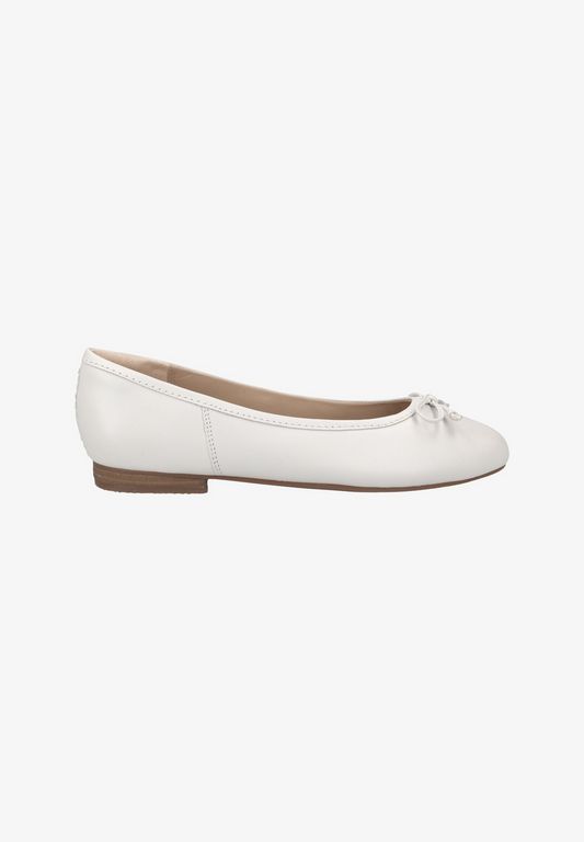 

Балетки женские Clarks CL611A057 белые 39.5 EU, Белый, CL611A057