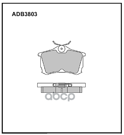 

Тормозные колодки ALLIED NIPPON задние дисковые ADB3803