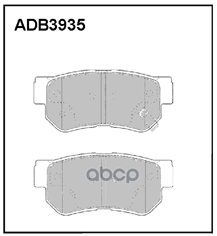 

Тормозные колодки ALLIED NIPPON задние дисковые ADB3935