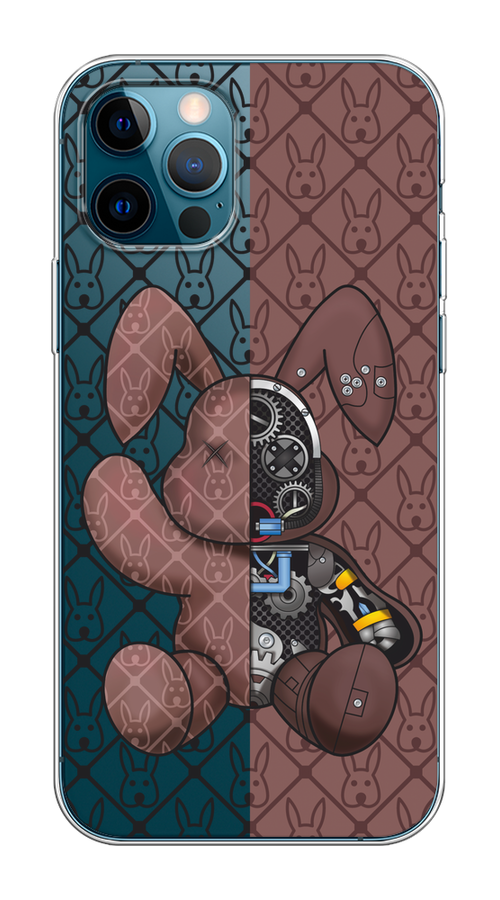 

Чехол Homey на Apple iPhone 12 "Киборг-заяц шоколадный", Коричневый;черный;прозрачный, 12550-1