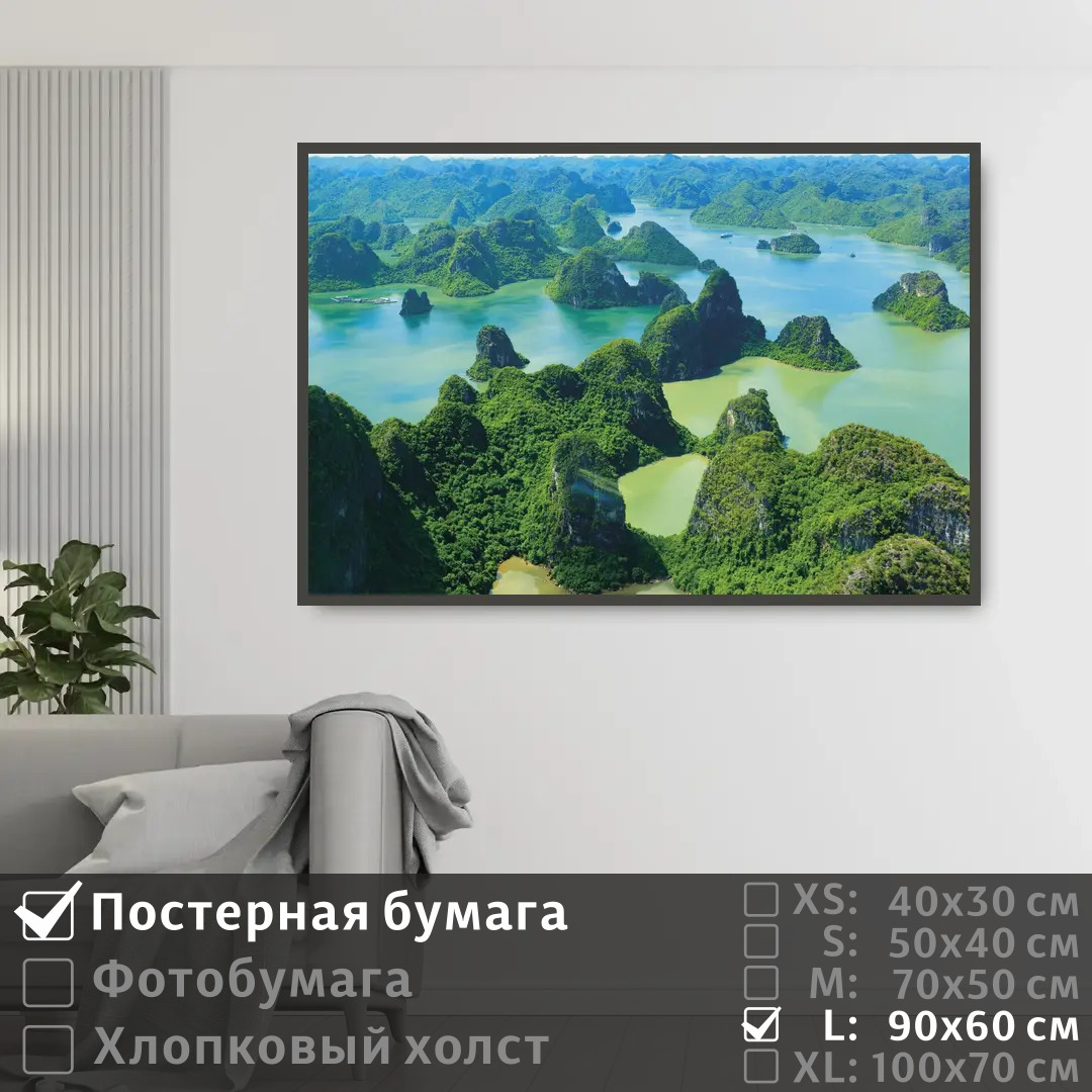 

Постер на стену ПолиЦентр Тропические острова 90х60 см, ТропическиеОстрова