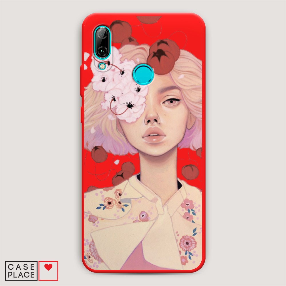фото Матовый силиконовый чехол "звездочки графика белая" на huawei p30 awog
