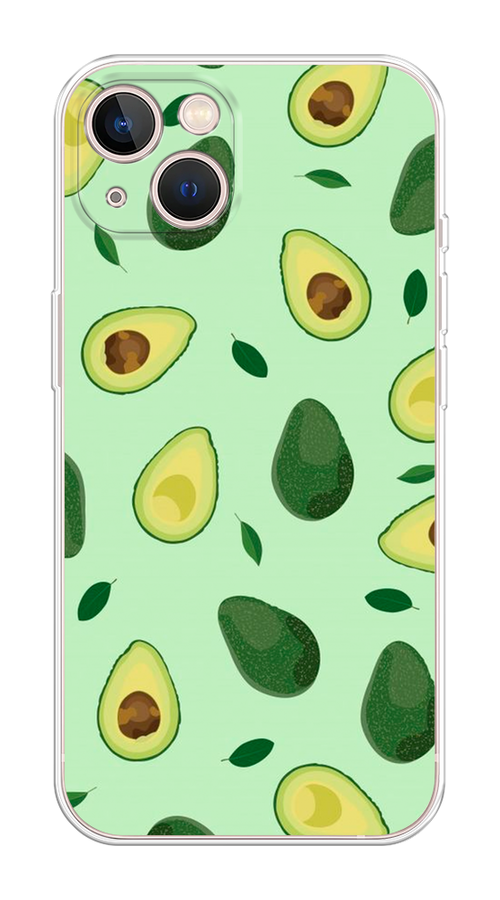 

Чехол Homey на Apple iPhone 13 "Blue avocado", Коричневый;зеленый, 14250-1