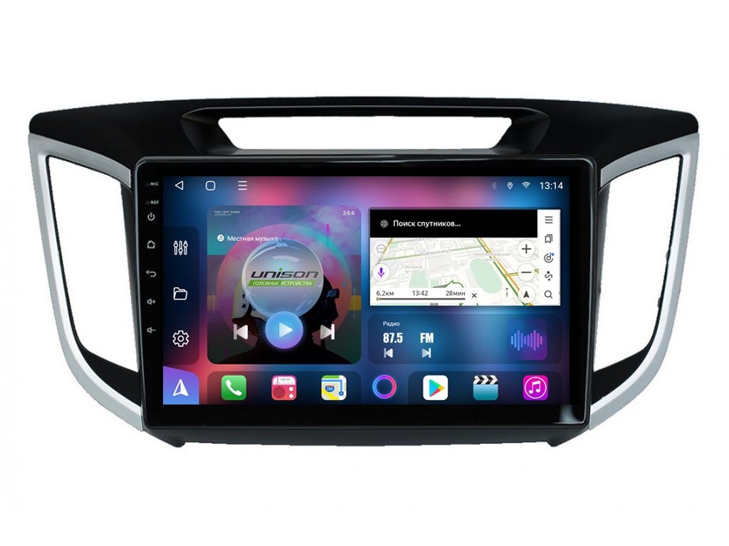 

Штатная магнитола UNISON 10А4 Hyundai Creta 1 2016-2021 4Gb/64Gb (407-10HA4), 4072