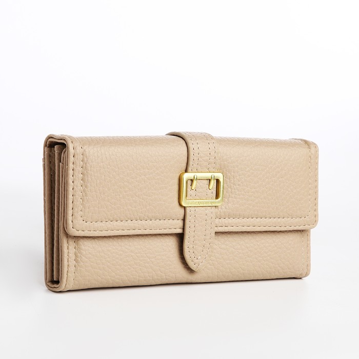 

Кошелек женский NoBrand 9883403 бежевый, 9883403