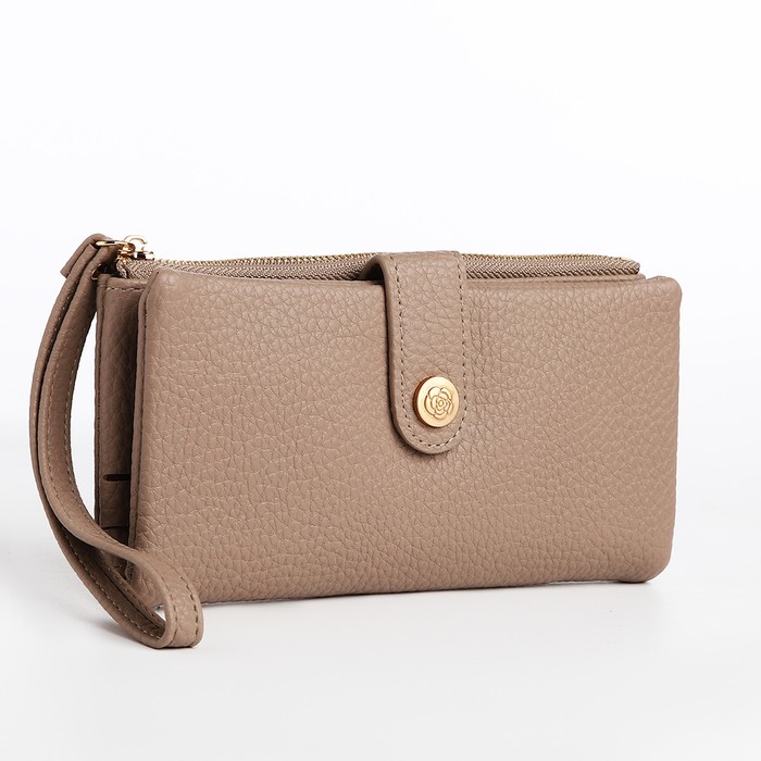 

Кошелек женский NoBrand 9883417 бежевый, 9883417