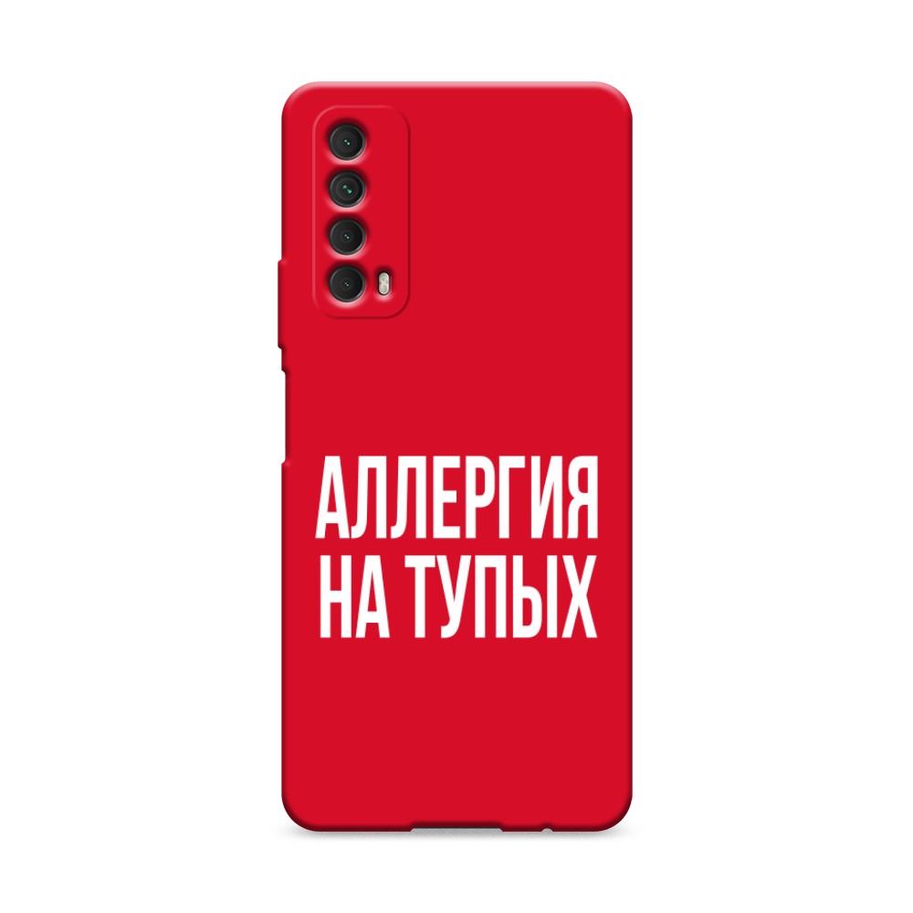 фото Матовый силиконовый чехол "звездочки графика белая" на huawei p30 awog