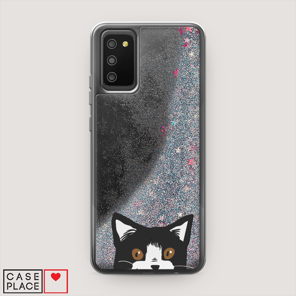 

Чехол Awog на Samsung Galaxy A02s / Самсунг A02s "Подглядывающий кот", Разноцветный, 2102391-1