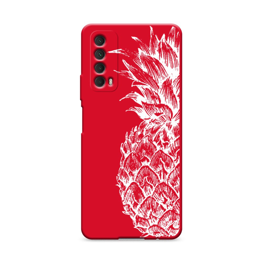 

Чехол Awog на Huawei P Smart 2021 "Ананас графика белая", Разноцветный, 6104753-1