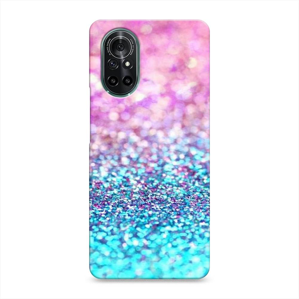 

Чехол Awog "Розово-голубые глиттеры рисунок" для Honor V40 Lite